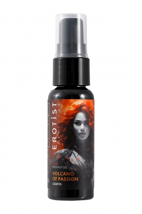 Гель с эффектом вибрации Volcano Of Passion со вкусом винограда - 25 мл. - Erotist Lubricants - купить с доставкой в Новочебоксарске