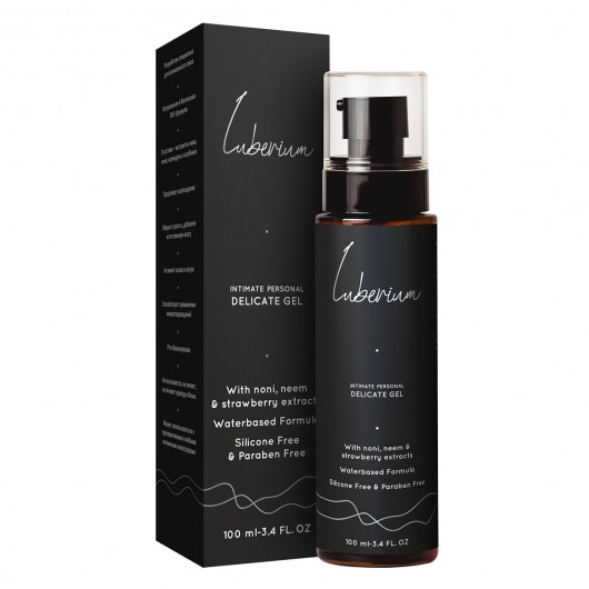 Интимный гель с экстрактами нони, нима и клубники Luberium Delicate Waterbased - 100 мл. - Luberium - купить с доставкой в Новочебоксарске