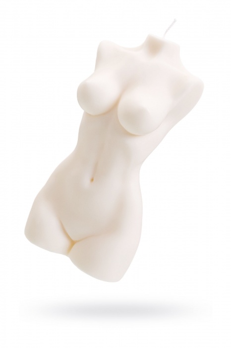 Белая интерьерная свеча в форме женского торса - 850 гр. - Pecado - купить с доставкой в Новочебоксарске