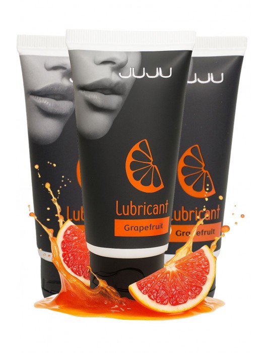 Набор из 3 съедобных лубрикантов JUJU со вкусом грейпфрута - JuJu - купить с доставкой в Новочебоксарске
