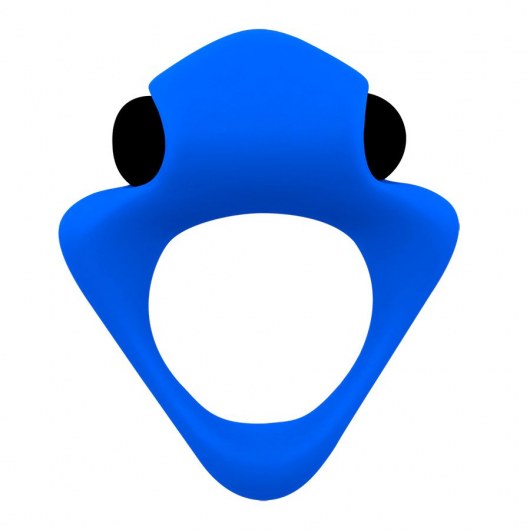 Синее эрекционное кольцо Wooomy Tribeс с вибрацией - Adrien Lastic - в Новочебоксарске купить с доставкой