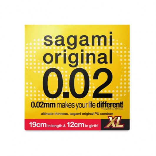 Презерватив увеличенного размера Sagami Original 0.02 XL-size - 1 шт. - Sagami - купить с доставкой в Новочебоксарске