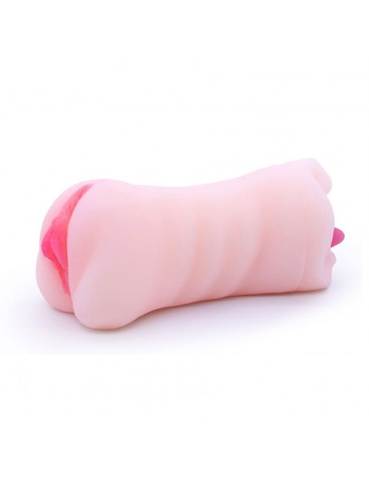 Телесный двусторонний мастурбатор - вагина и ротик - Boys of Toys - в Новочебоксарске купить с доставкой