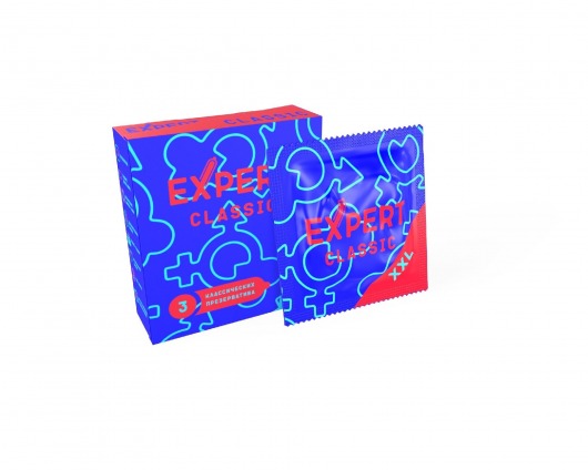 Презервативы увеличенного размера Expert Classic XXL - 3 шт. - Expert - купить с доставкой в Новочебоксарске