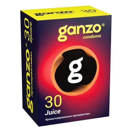 Ароматизированные презервативы Ganzo Juice - 30 шт. - Ganzo - купить с доставкой в Новочебоксарске