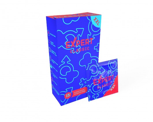 Презервативы увеличенного размера Expert Classic XXL - 15 шт. - Expert - купить с доставкой в Новочебоксарске