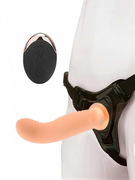 Женский вибрострапон со съемной насадкой и пультом ДУ - Erokay - купить с доставкой в Новочебоксарске