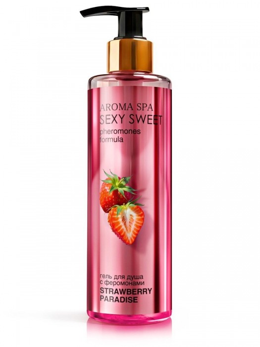 Гель для душа с феромонами и ароматом клубники Strawberry Paradise - 200 мл. -  - Магазин феромонов в Новочебоксарске