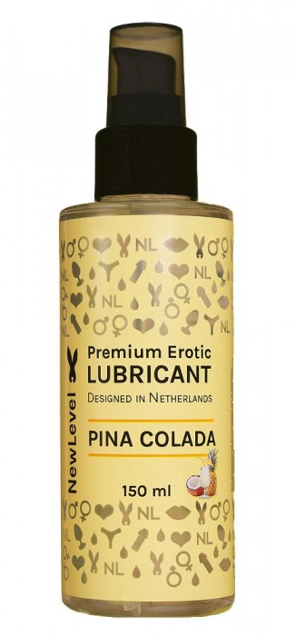 Ароматизированный лубрикант на водной основе NewLevel Pina Colada - 150 мл. - NewLevel - купить с доставкой в Новочебоксарске