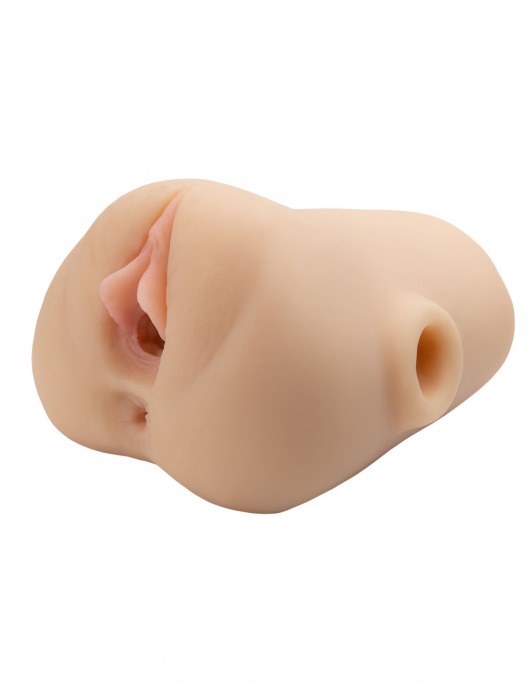 Телесный мастурбатор с вибрацией Double Pounder Vibrating Squeeze Stroker - Pipedream - в Новочебоксарске купить с доставкой