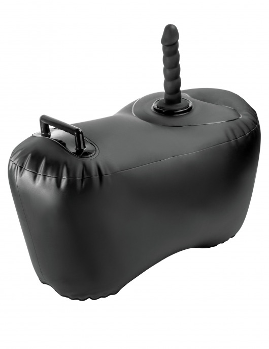 Черное надувное кресло с платформой для фиксации дилдо Body Dock Inflatable Love Seat - Pipedream - купить с доставкой в Новочебоксарске