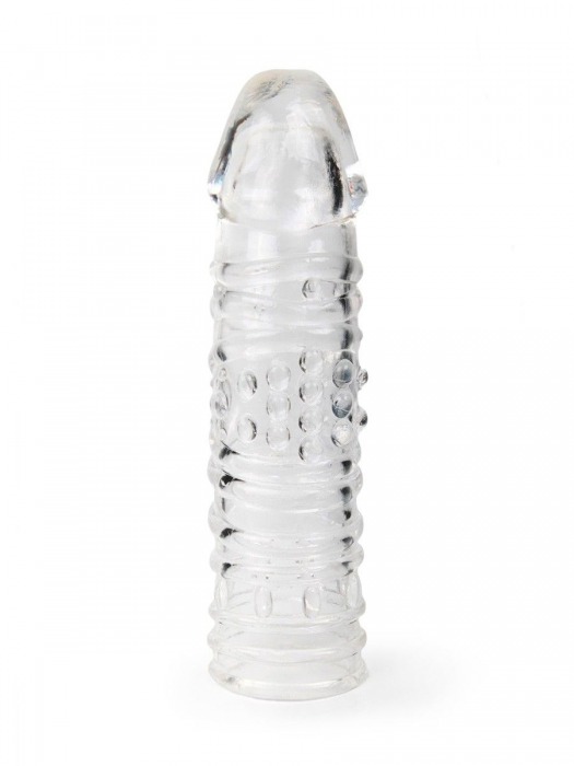 Прозрачная закрытая насадка на пенис - 17 см. - Sex Expert - в Новочебоксарске купить с доставкой
