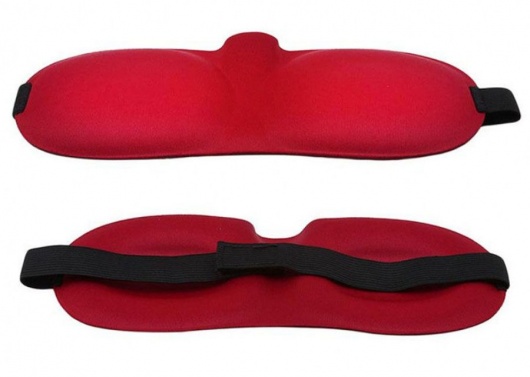 Красная глухая маска на резинке - Sitabella - купить с доставкой в Новочебоксарске