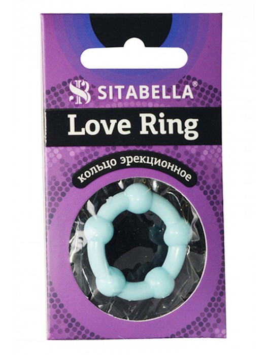 Цветное эрекционное кольцо Love Ring с бусинами - Sitabella - в Новочебоксарске купить с доставкой