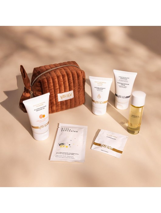 Набор YESforLOV La Trousse Enchantée в коричневой косметичке - YESforLOV - купить с доставкой в Новочебоксарске