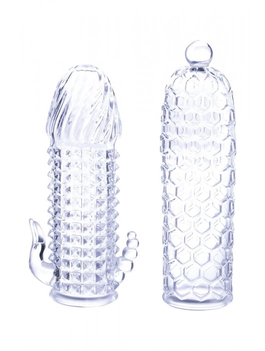 Набор из 2 прозрачных насадок на член Seductive Tickler Sleeves Set - NMC - в Новочебоксарске купить с доставкой