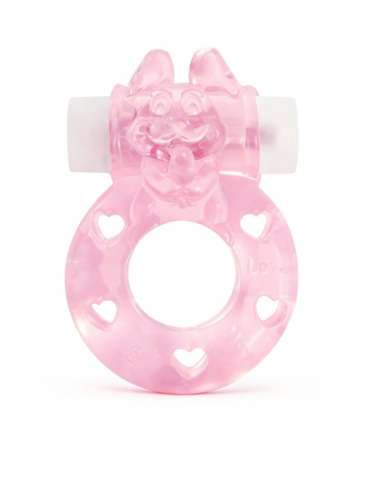 Розовое эрекционное виброкольцо в форме зайчика - 1137 - в Новочебоксарске купить с доставкой