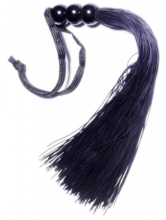 Черная силиконовая плетка - 25,4 см. - Boys of Toys - купить с доставкой в Новочебоксарске