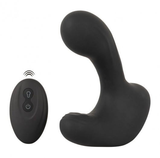 Черная анальная вибропробка с функцией расширения RC Butt Plug with 3 functions - Orion - в Новочебоксарске купить с доставкой
