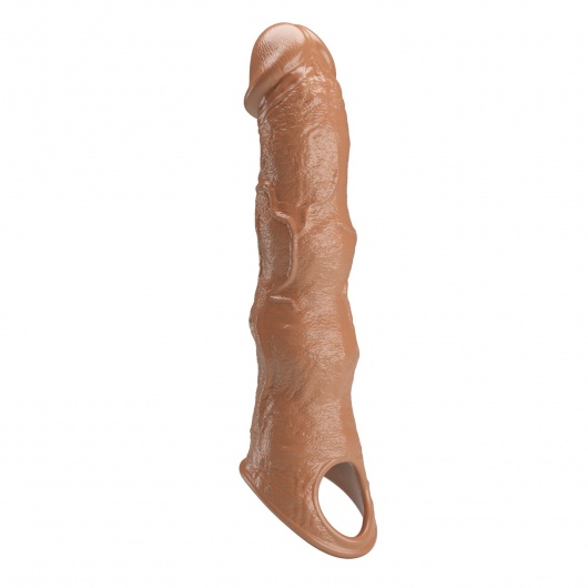 Карамельный фаллоудлинитель с 3 вставками - 28 см. - Baile - в Новочебоксарске купить с доставкой