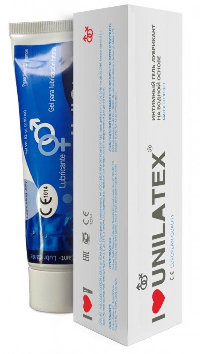 Лубрикант на водной основе Unilatex Gel - 80 мл. - Unilatex - купить с доставкой в Новочебоксарске