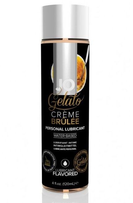 Лубрикант с ароматом крем-брюле JO GELATO CREME BRULEE - 120 мл. - System JO - купить с доставкой в Новочебоксарске