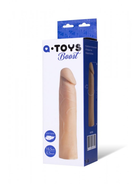 Реалистичная насадка с ярко выраженной головкой - 16,5 см. - A-toys - в Новочебоксарске купить с доставкой