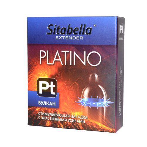 Стимулирующая насадка с усиками Platino  Вулкан - Sitabella - купить с доставкой в Новочебоксарске