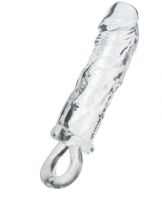 Прозрачная насадка с петлёй для фиксации - 14 см. - ToyFa - в Новочебоксарске купить с доставкой