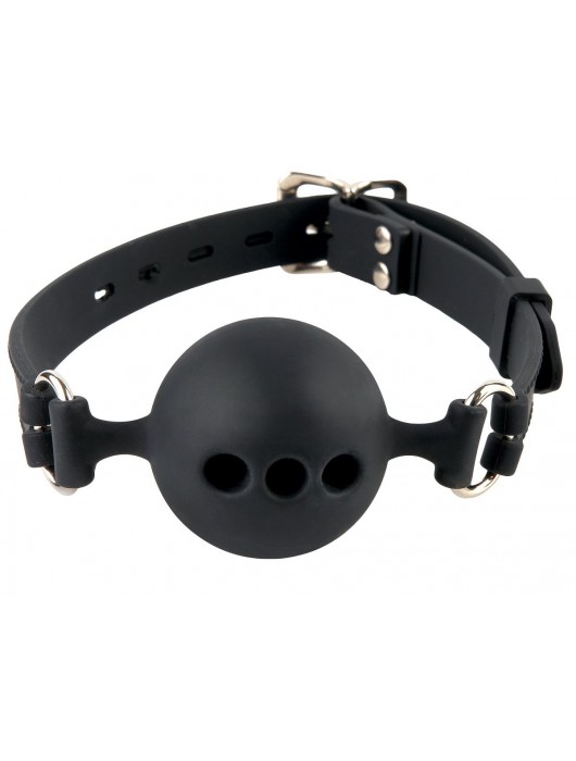 Силиконовый кляп-шар с отверстиями для дыхания Silicone Breathable Ball Gag Small - Pipedream - купить с доставкой в Новочебоксарске