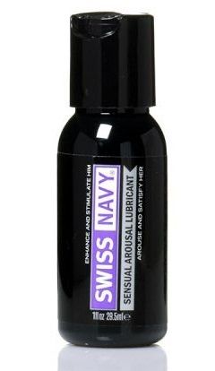 Возбуждающий гель-лубрикант на водной основе Sensual Arousal Lubricant  - 29,5 мл. - Swiss navy - купить с доставкой в Новочебоксарске