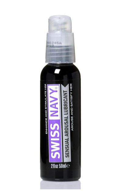 Возбуждающий гель-лубрикант на водной основе Sensual Arousal Lubricant - 59 мл. - Swiss navy - купить с доставкой в Новочебоксарске