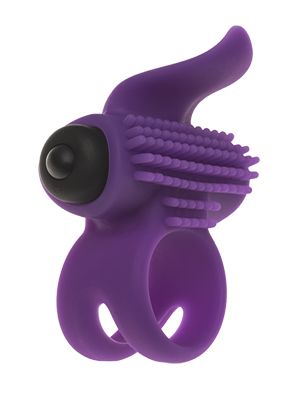 Эрекционное кольцо с подхватом мошонки и стимуляцией клитора Bullet Lastic Ring - Adrien Lastic - в Новочебоксарске купить с доставкой