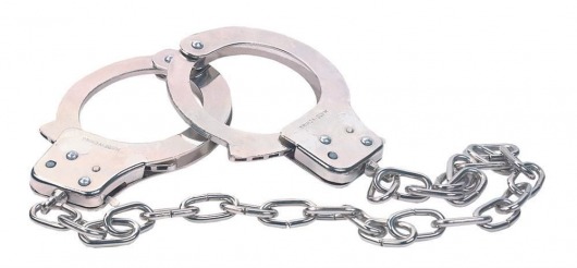 Наручники из металла с длинной цепочкой CHROME HANDCUFFS METAL HANDCUFFS W. KEY - NMC - купить с доставкой в Новочебоксарске