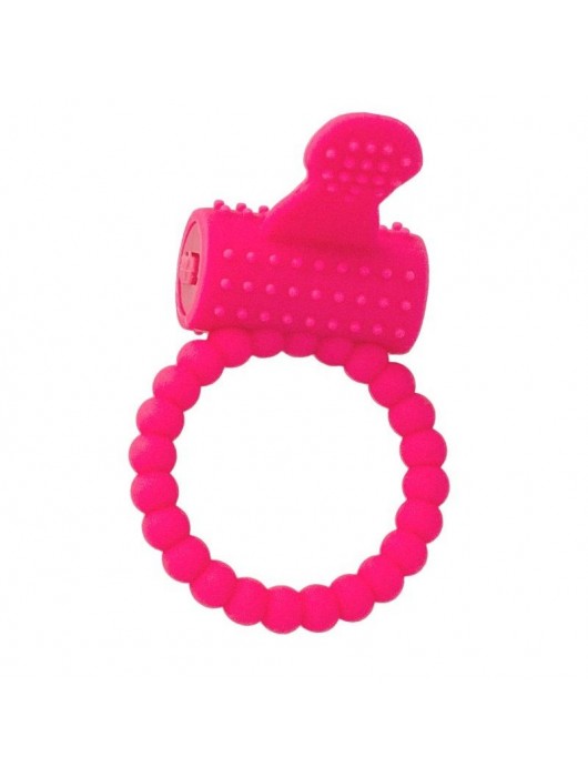 Розовое силиконовое виброкольцо A-toys - A-toys - в Новочебоксарске купить с доставкой