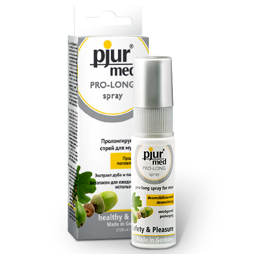 Пролонгирующий спрей с экстрактом дуба и пантенолом pjur MED Pro-long Spray - 20 мл. - Pjur - купить с доставкой в Новочебоксарске
