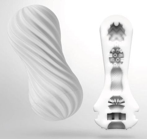 Мастурбатор FLEX Silky White с мягким рельефом - Tenga - в Новочебоксарске купить с доставкой