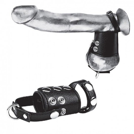 Кольцо на член и мошонку Cock Ring With 2  Ball Stretcher And Optional Weight Ring - BlueLine - в Новочебоксарске купить с доставкой