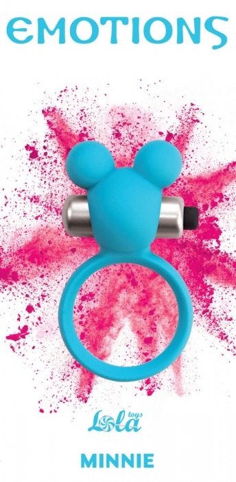 Голубое эрекционное виброколечко Emotions Minnie Breeze - Lola Games - в Новочебоксарске купить с доставкой