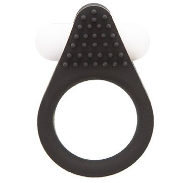 Чёрное эрекционное кольцо LIT-UP SILICONE STIMU RING 1 BLACK - Dream Toys - в Новочебоксарске купить с доставкой