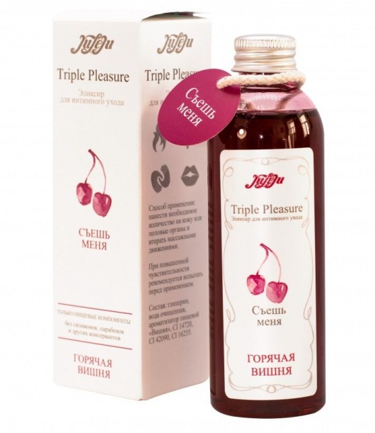 Эликсир Triple Pleasure  Горячая вишня  - 130 гр. - JULEJU - купить с доставкой в Новочебоксарске