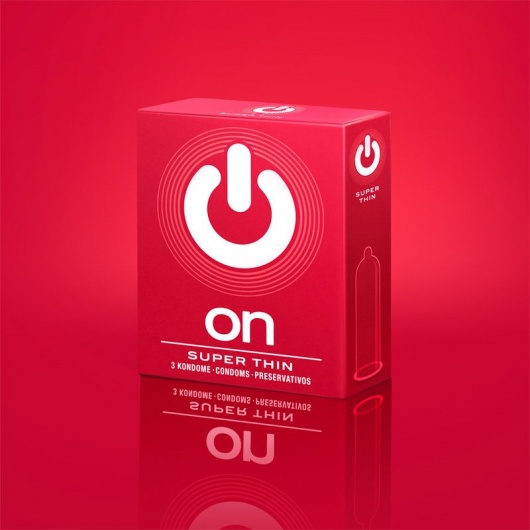 Супертонкие презервативы ON) Super Thin - 3 шт. - ON) - купить с доставкой в Новочебоксарске