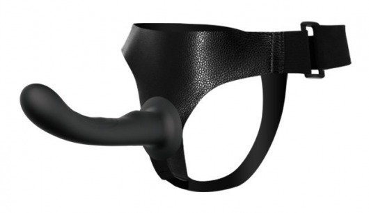 Страпон с изогнутой головкой Ultra Harness Curvy Dildo - 15,8 см. - Baile - купить с доставкой в Новочебоксарске