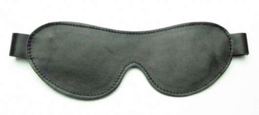 Маска на глаза из гладкой кожи - БДСМ Арсенал - купить с доставкой в Новочебоксарске