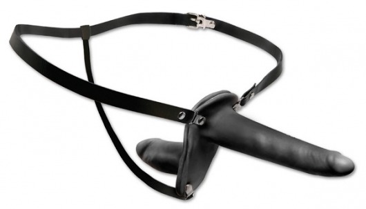 Женский страпон с вагинальной пробкой Double Penetrix Strap-on - 15 см. - Pipedream - купить с доставкой в Новочебоксарске