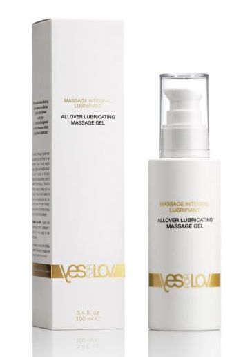 Массажный гель-смазка на силиконовой основе Allover Massage Gel - 100 мл. - YESforLOV - купить с доставкой в Новочебоксарске