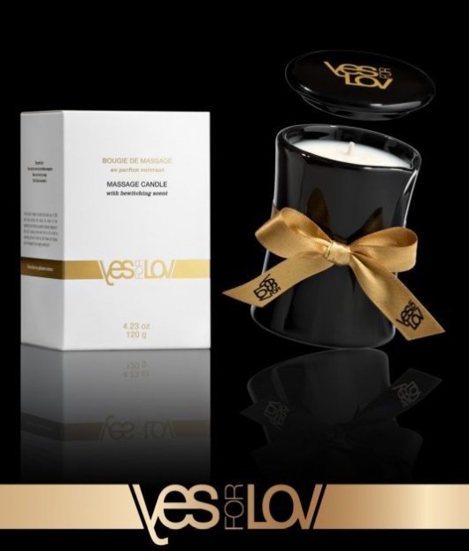 Массажная аромасвеча BEWITCHING MASSAGE CANDLE - 120 мл. - YESforLOV - купить с доставкой в Новочебоксарске