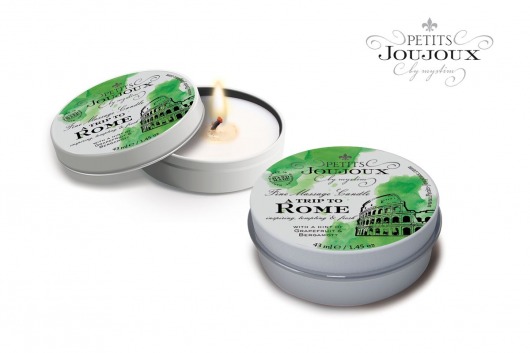 Массажная свеча Petits Joujoux Rome с ароматом грейпфрута и бергамота - 33 гр. - MyStim - купить с доставкой в Новочебоксарске