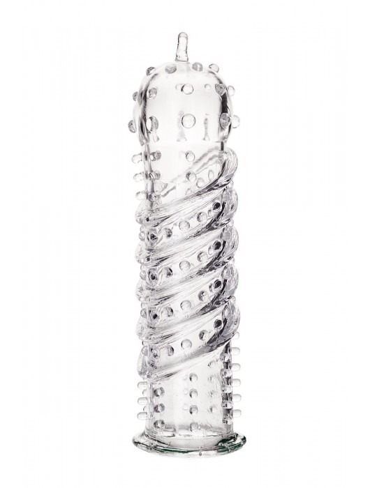 Прозрачная насадка на пенис TOYFA A-Toys - 15,5 см. - A-toys - в Новочебоксарске купить с доставкой