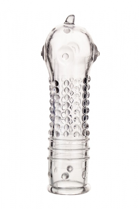 Прозрачная закрытая насадка на пенис TOYFA A-Toys - 14,7 см. - A-toys - в Новочебоксарске купить с доставкой